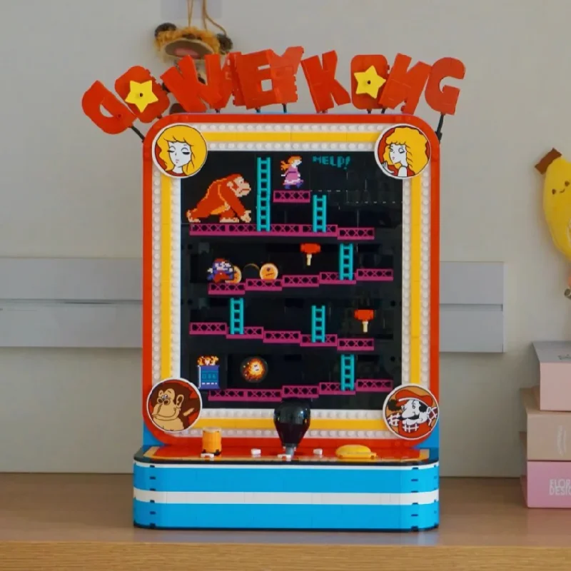 Neu eingetroffen: 1371-teiliger Modell-Arcade-Flipperautomat-Bausatz, Arcade-Spiel, geeignet für Erwachsene und Sammler, als Geschenk zum Zusammenbauen.
