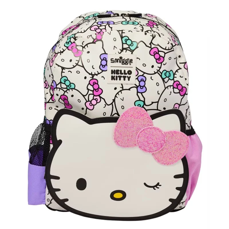 2025 New Australia Smiggle Hello Kitty Series Anime Peripheral Medium Hat Bag Children'S Day Birthday Gift Learning Stationery