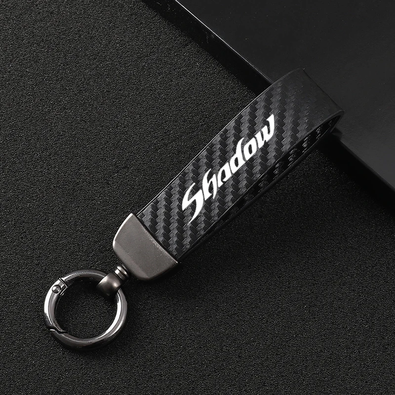 

High-Grade Leather Motorcycle keychain Horseshoe Buckle Jewelry for Honda Shadow VT 400 600 750 1100 VT400 VT600 1300