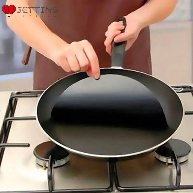 2Pcs Reuseable Round Non-stick Mat Sheet Cooking Wok Pan Fry Liner Sheet Pad Kitchen BBQ bake Mats Cooking Tool