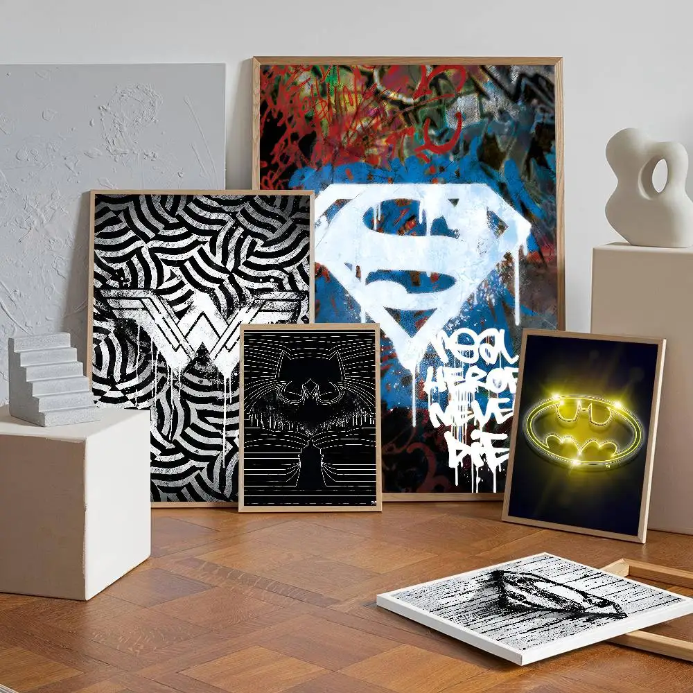 تيار مستمر بطل السوبر شعار ملصق ذاتية اللصق الفن مقاوم للماء ورقة ملصق مقهى بار غرفة جدار ديكور #3