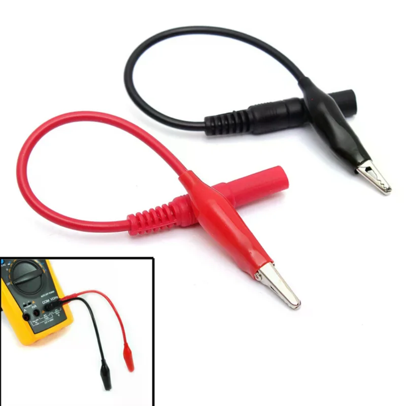 /TPz/Multi Meter Test Lead & Alligator Crocodile Clip For Vichy meter Double-ended Test Leads Alligator Crocodile Roach Clip