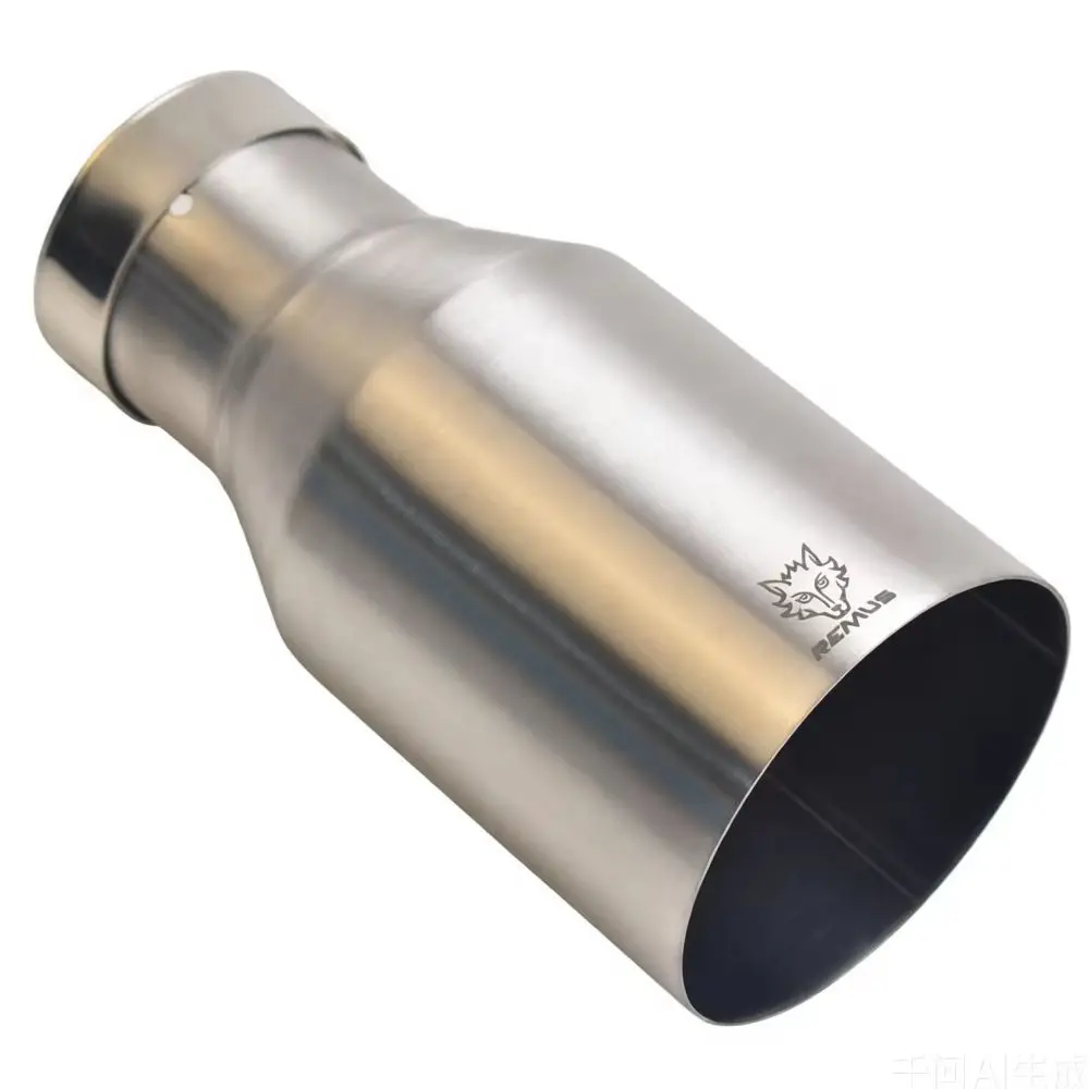 

RE Single Tube Car Exhaust Nozzle 304 Stainless Steel Flat Mouth Brushed Finish for Automotive Modification