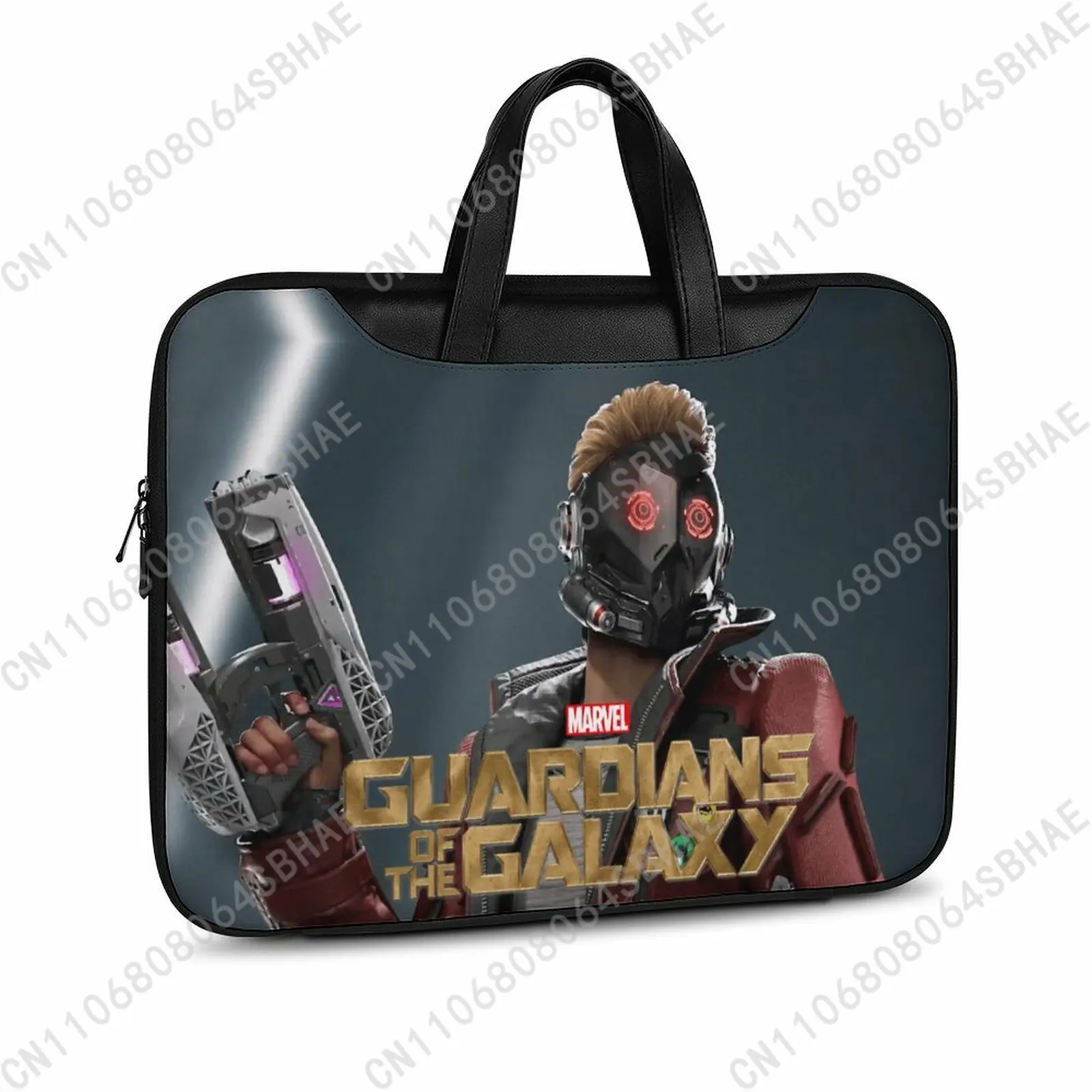 

Marvel Star Lord Custom Leather Briefcase Men Woman Laptop Bag Business Retro Genuine Leather Computer Cosplay