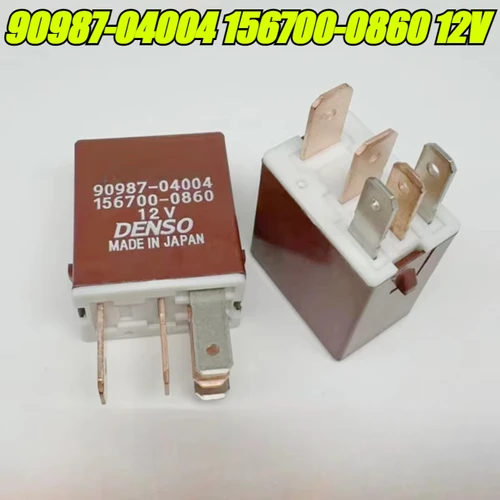 Relé 100% Original para coche, accesorio nuevo y original, 12V, 5 pines, 90987-04004, 156700-0860, 1 unidad