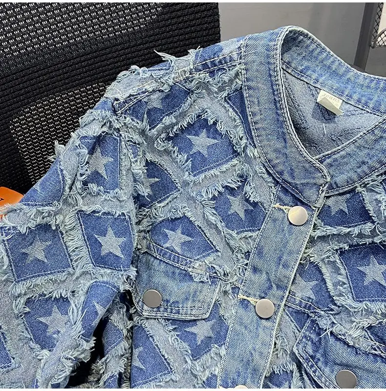 Denim Jacket Women's Short 2026 Spring and Autumn New Products Niche High-end Fashion Versatile High-end Jacket Top Tide