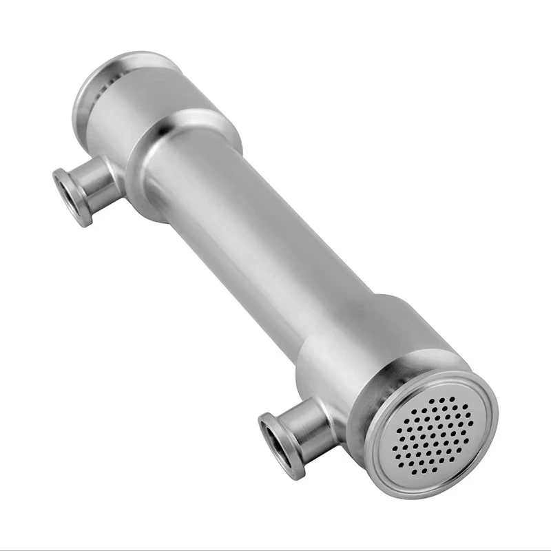 High temperature resistant stainless steel industrial hygiene aseptic double shell heat exchanger