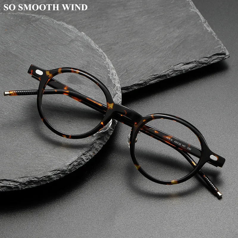 

Handmade Acetate Glasses Frame Mens Retro Round Myopia Prescription Eyeglasses Women Optical Lenses Spectacles Eyewear Oculos