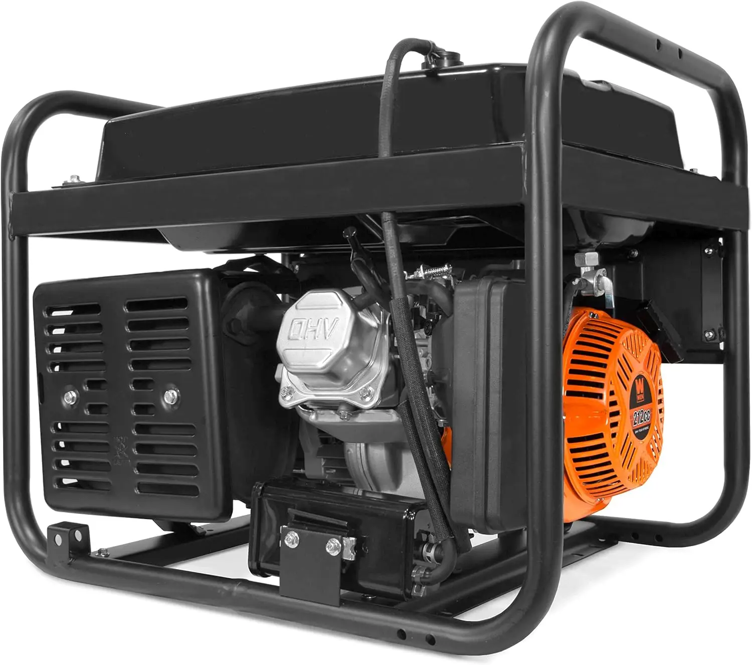 WEN GN4500 4500-Watt 212cc Transfer Switch and RV-Ready Portable Generator, CARB Compliant, Orange/Black