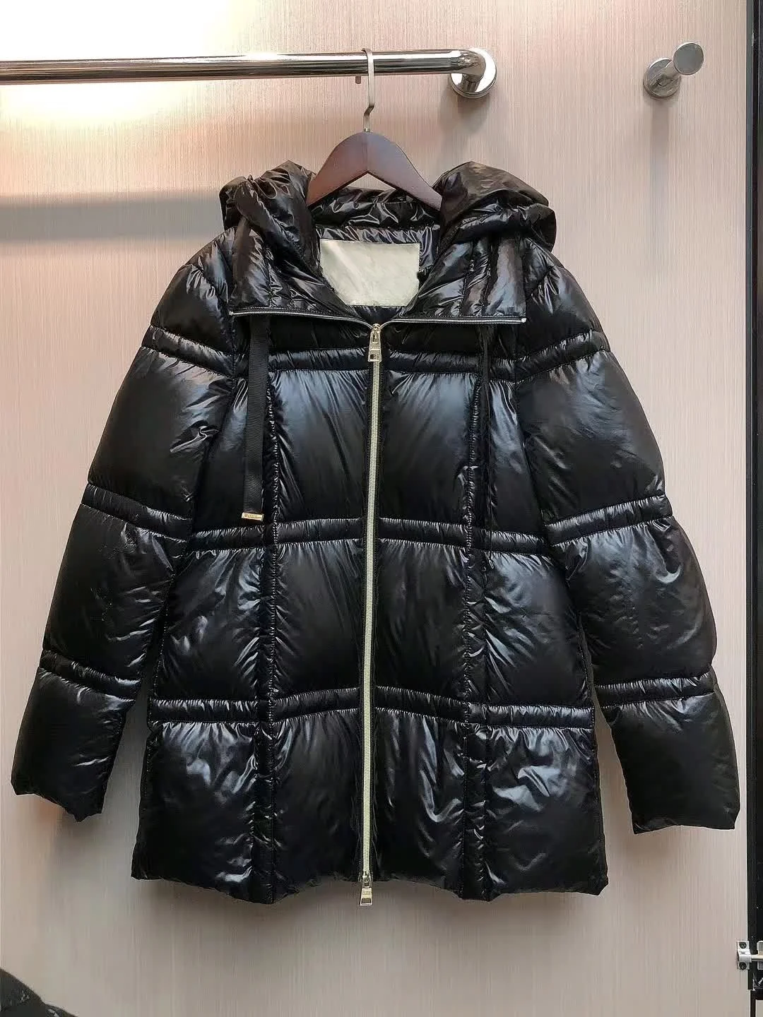 2025H نمط جديد سستة الياقة المدورة هوديي الرباط سترة أنيقة للتنقل سترة طويلة أسفل #3