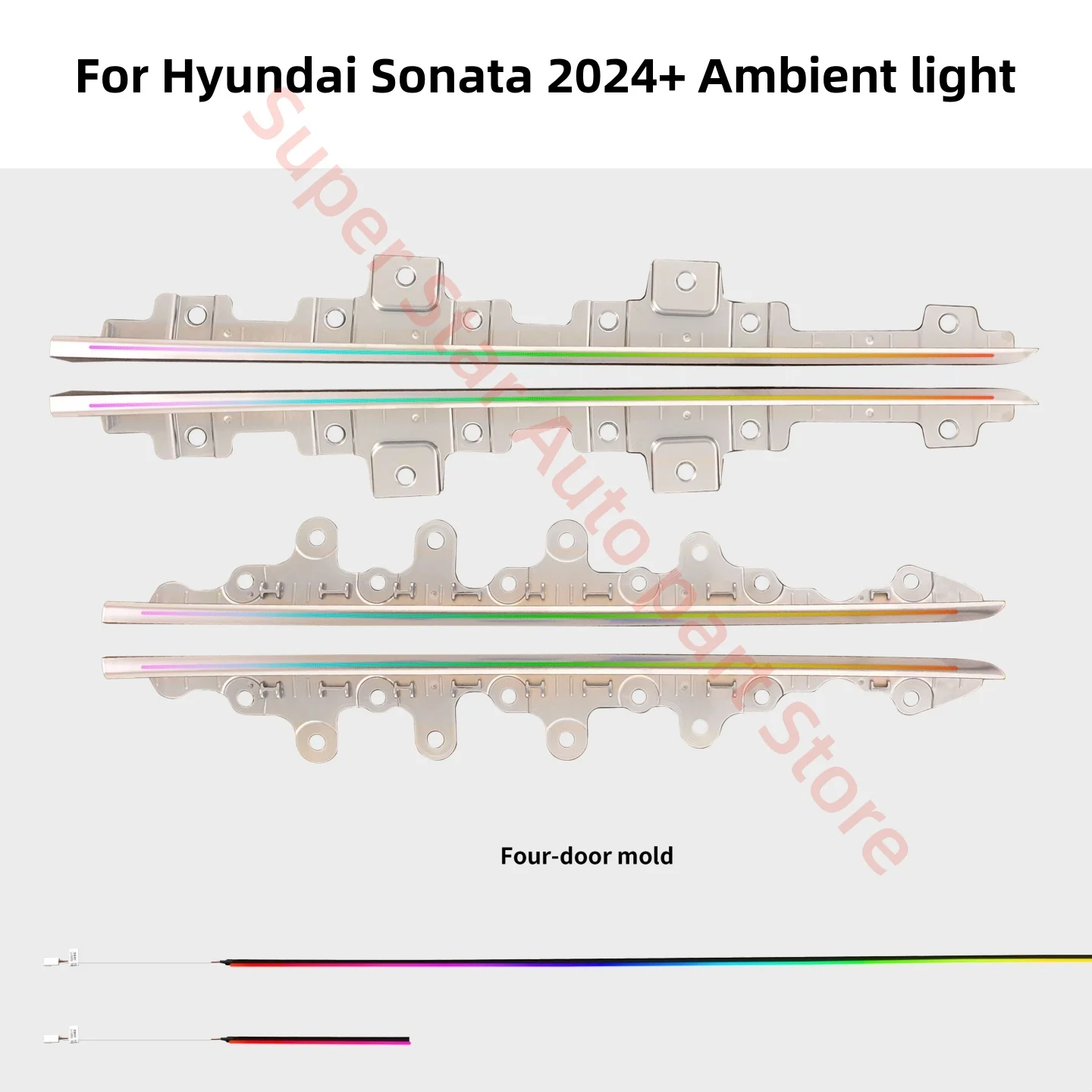 For Hyundai SONATA 2024+ LED Ambient Light Automotive interior lighting Upgrade Car accessories Interior trim strips Foot lamp