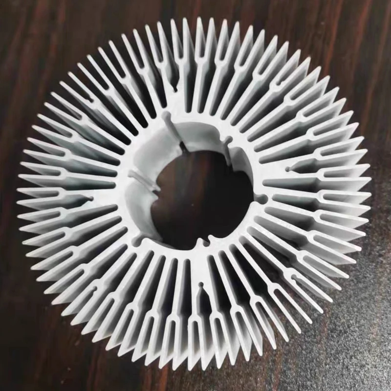 125mm round sunflower radiator Pure aluminium cob led heat sink multichip led cooling DIY Led Light fixtures customize