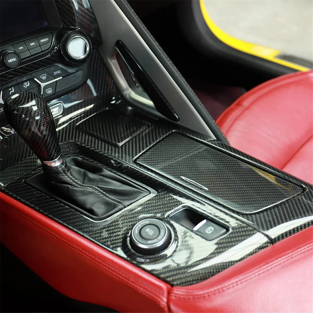 

Durable For Chevrolet Corvette C7 2014-2019 Control Gear Shift Panel Trim LHD