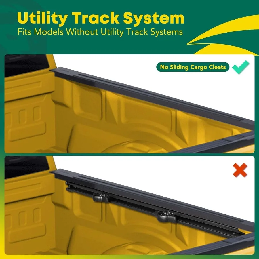 غطاء سرير شاحنة Soft Roll Up 5.8 FT 69.3 متوافق مع 1418 Chevy Silverado 1500 GMC Sierra 1500 19 LD Limited w Auto #5