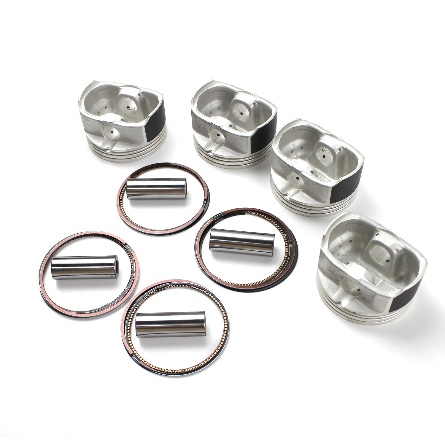 4pcs Pistons Rings Set For 2007–2019 Hyundai Kia Sonata Sorento 2.4L 23410-2G200 23040-2G200 23410-25201 23410-2G201 G4KE Engine