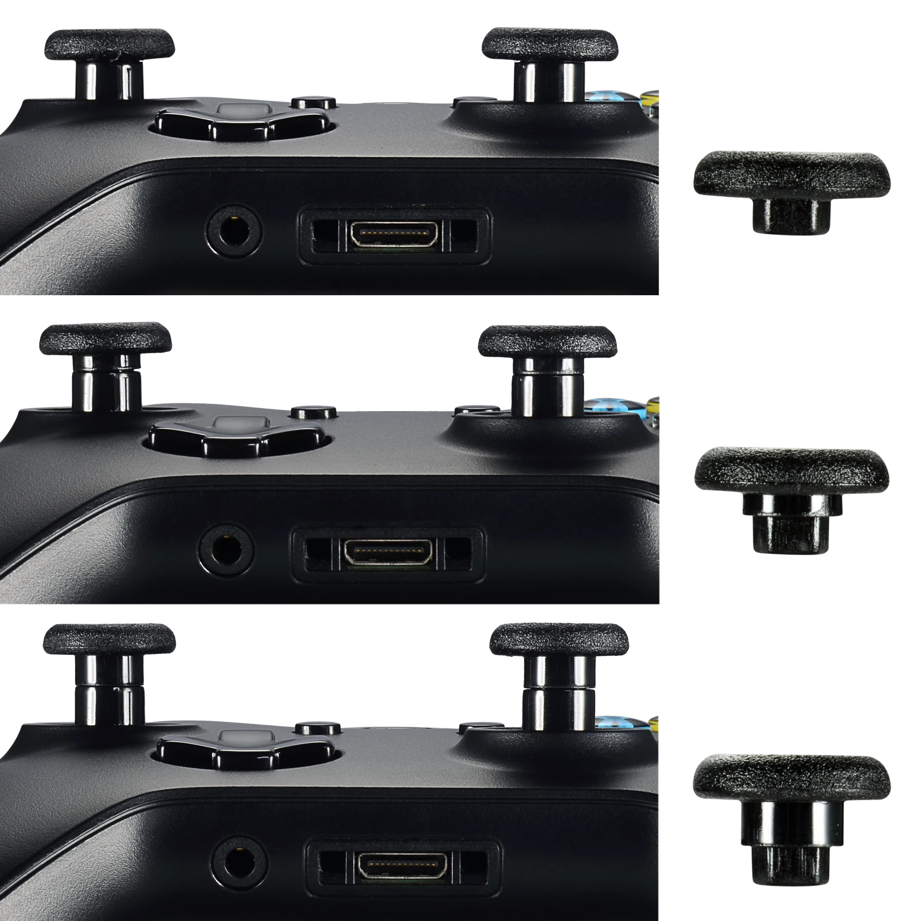 Levette analogiche rimovibili nere extreme merate scambio levette per Xbox One Elite per Controller PS4