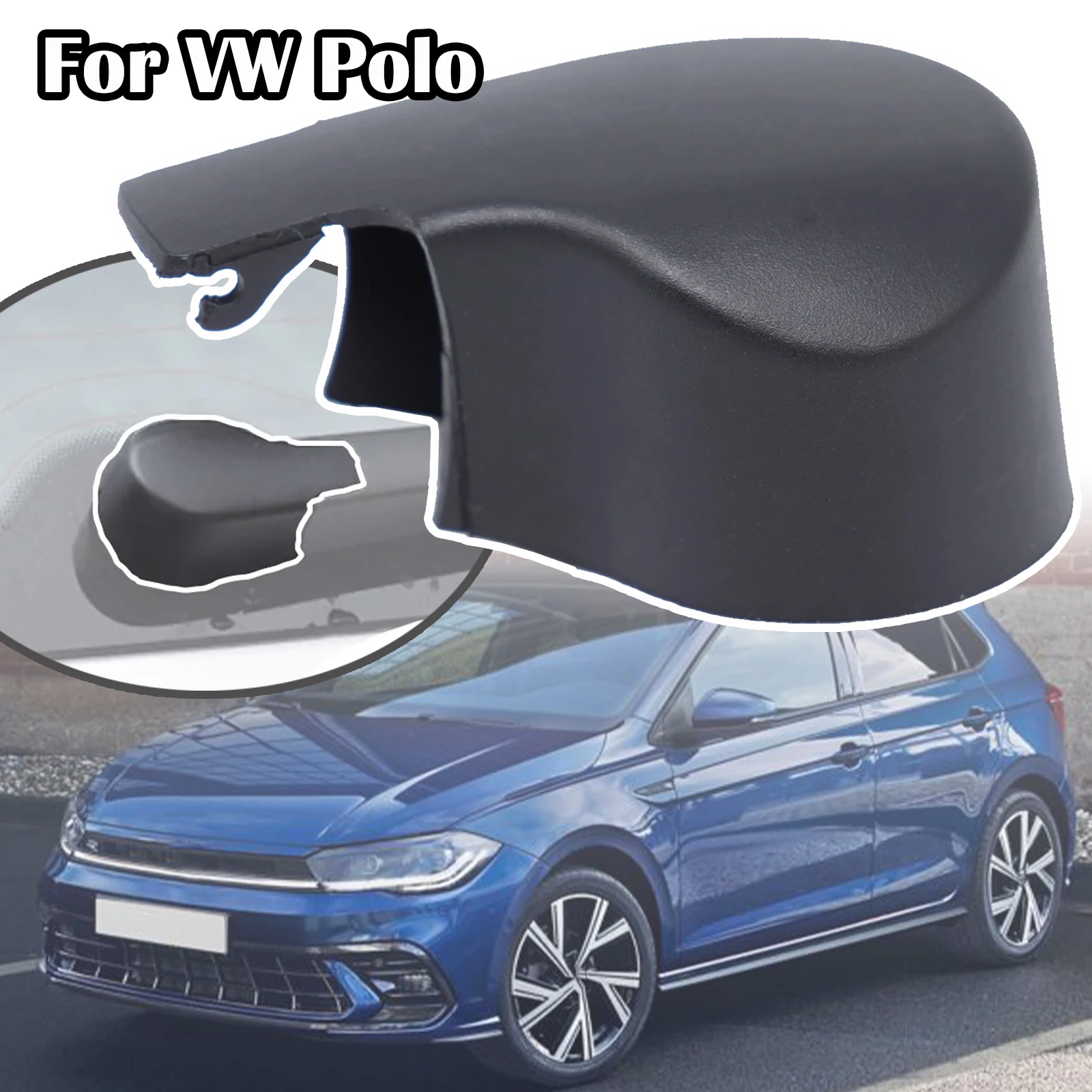 

For VW Polo 6R 6C 61 Mk5 AW BZ MK6 Vento Ameo Vivo Virtus Rear Windscreen Wiper Arm Rocker Bolt Cover Cap 2009 2010 - 2019 2020