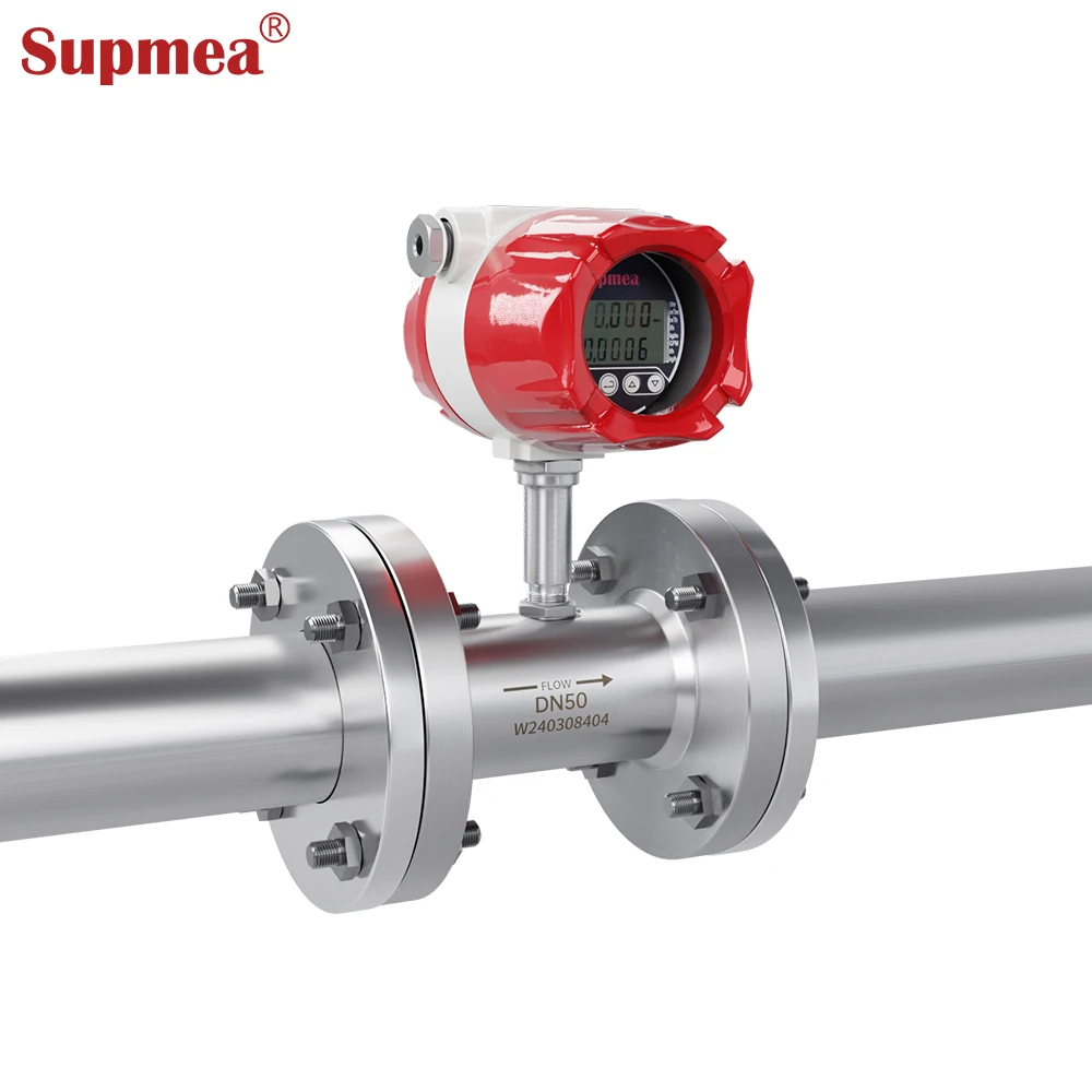 4-20mA Output Threaded Connection Flow Meter Turbine Flow Meter for Beverage Filling Lines