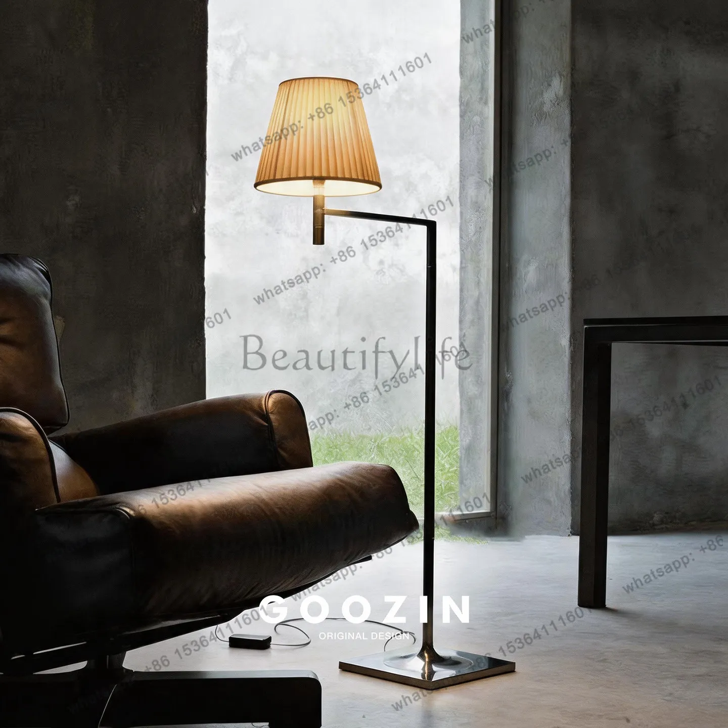 HOT Italian living room sofa floor lamp standing swing room decoration reading floor lamp