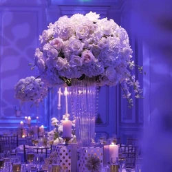 2pcs to10pcs)Wedding candelabra Centerpieces decoration Tall Pillar glass crystal Candelabra centerpiece for wedding table