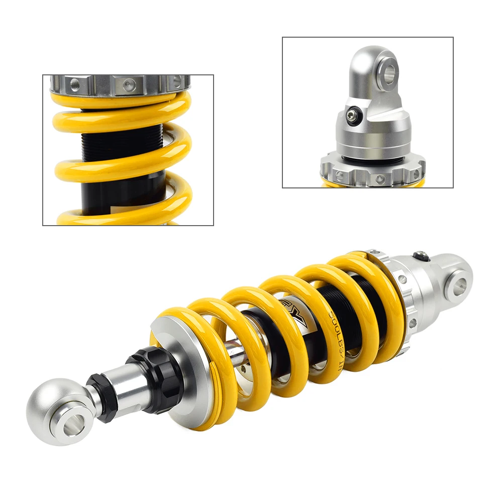 Motorcycle 320mm Shock Suspension Absorber 13mm Spring For Universal For Kawasaki For Suzuki For Yamaha Aluminum Yellow