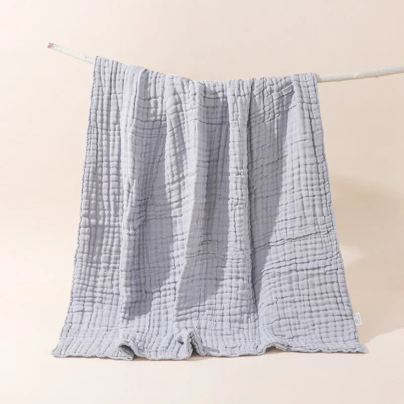 

Baby Bath Towel Kids Swaddle Wrap Bedding Pure Cotton Bubble Muslin Blanket 6 Layers Infant Gauze Receiving Blanket 110*110cm