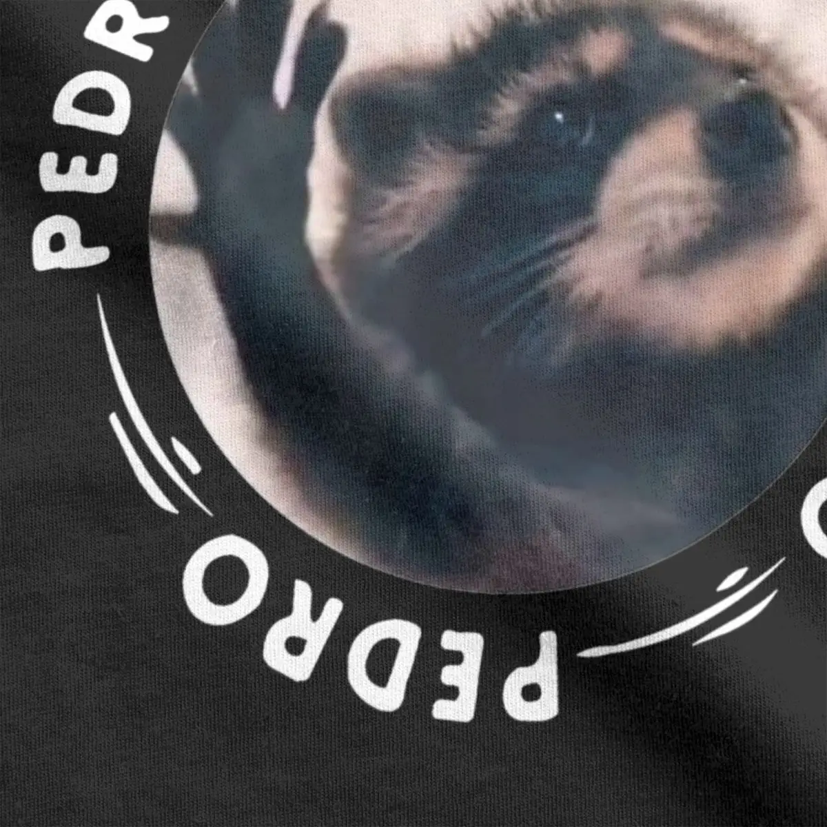 Pedro Dancing Raccoon T Shirts Men 100% Cotton Novelty T-Shirt O Neck Tees Short Sleeve Clothing Summer