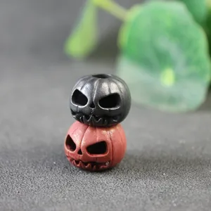 Cadılar bayramı Kabak Kafatası Yüz, Fener, EDC Pirinç Bıçak Boncuk DIY Dokuma Paracord Kordon Kolye dış ortam aracı Asma Aksesuarları Bir kafatasının 6 büyük satış uzantısı-no. 4