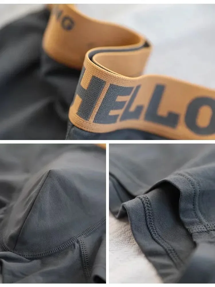 Random hot selling 3PCS men's cotton square corner flat pants, with soft and skin friendly fabric suitable for casual outdoor me
