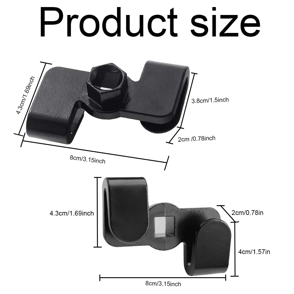 Adaptor Pemanjang Kunci Pas Universal dan Adaptor Konversi Kunci Pas Hex 1/2 Inci atau 21Mm