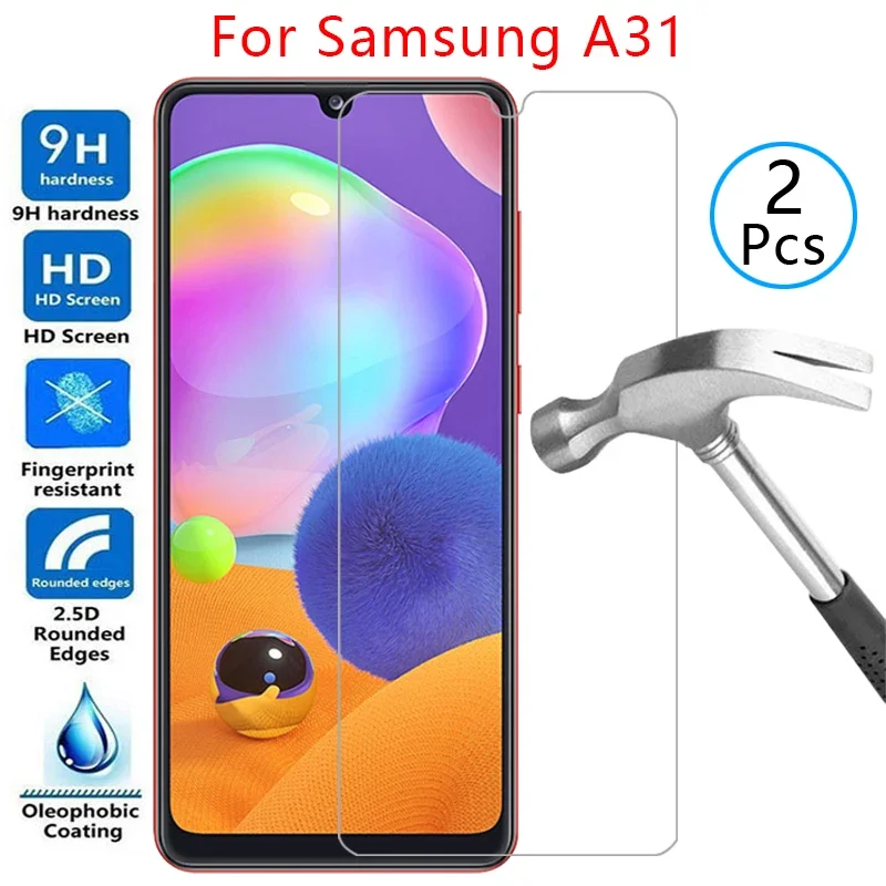 tempered glass case for samsung a31 cover on galaxy a 31 31a phone coque bag samsun samsumg sansung galaxi samsunga31 galaxya31