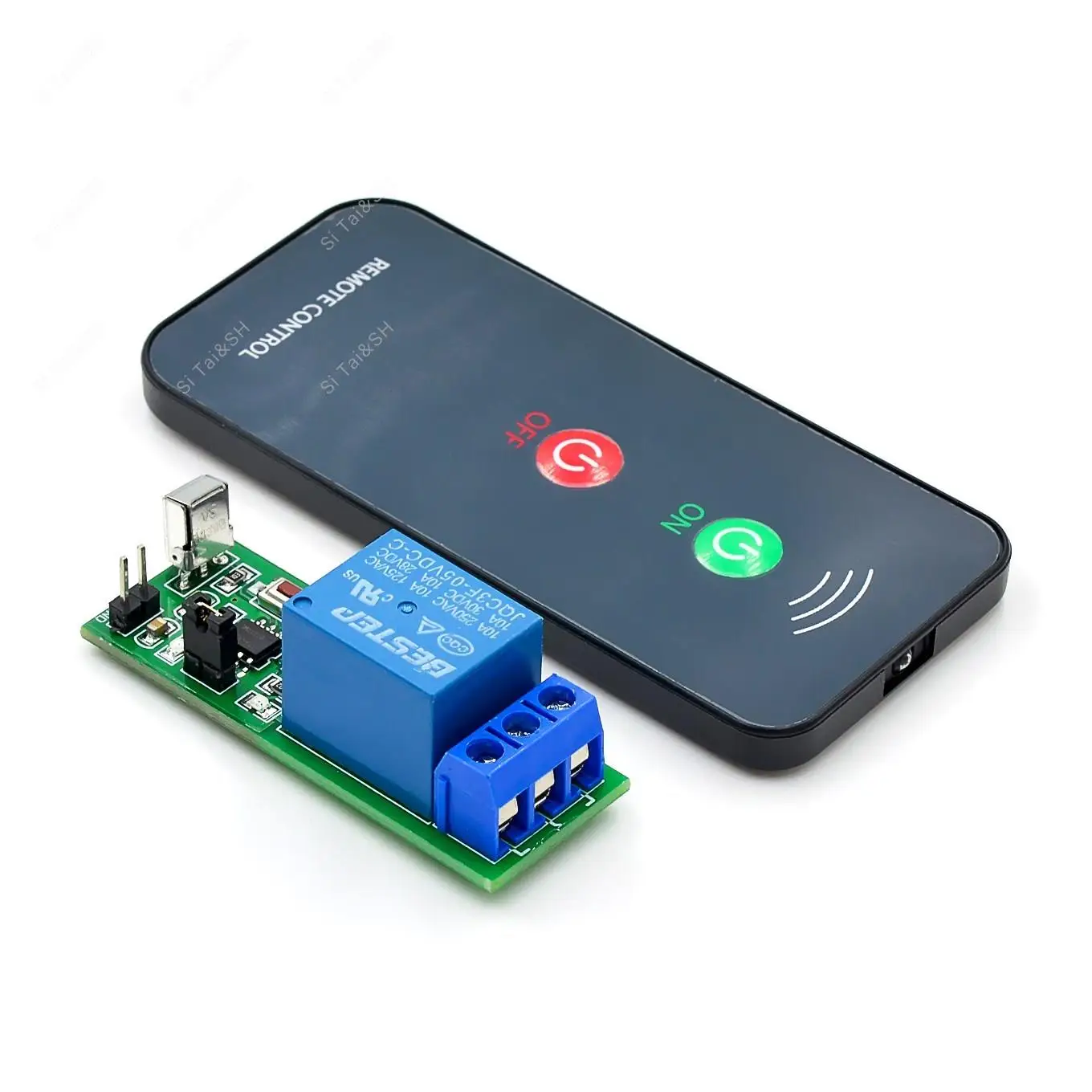 IR 1 Channel Infrared Receiver Driving Switch Relay Driver Module Board 5V + Active Remote Controller