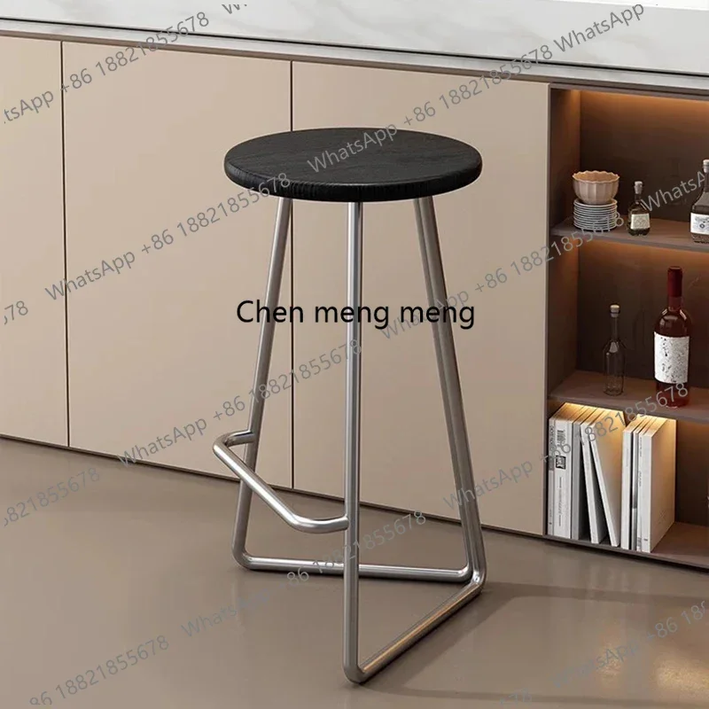 Minimalist Lounge Bar Chairs Reception Round Reinforce Kitchen Bar Chairs Waiting European Cadeira Ergonomica Home Furnitures