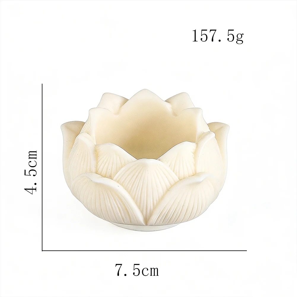 Tagua Nut Lotus Incense Holder Ivorynut Carving Incense Stick Burner Tray Ash Cather Display Base Spa Yoga Meditation Home Decor view 5