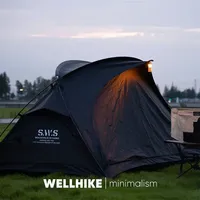 WELLHIKE Camping Equipment Lightweight Camping Tent Rainproof Sunscreen Outdoor Hiking Backpacking Hiking Tent Wild Park