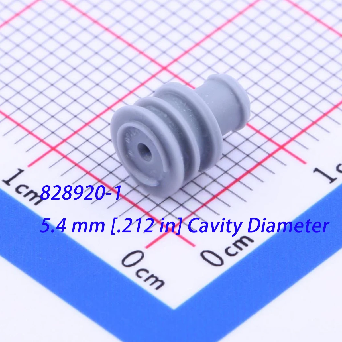 50PCS 828920-1 NEW Original Single Wire Seal SWS 5.4 mm [.212 in] Cavity Diameter Grey Wire Seal Plug Head Connector Attachment