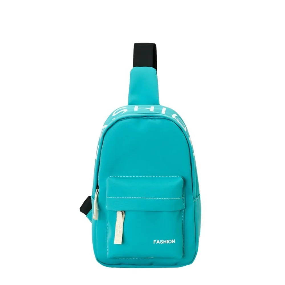 

Модная детская нагрудная сумка с буквенным принтом, нейлоновая водонепроницаемая сумка через плечо на молнии, большая вместительная сумка на плечо