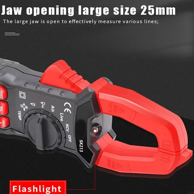 SK213 CLAMP METER Digital Multimeter 600A für Ingenieure und technische Reparaturen 83CF
