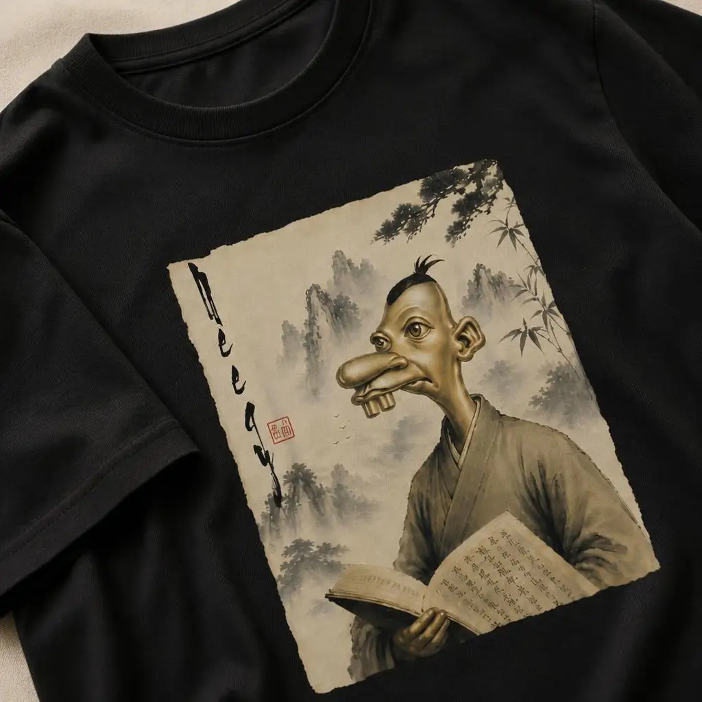 Neegy Meme Funny Internet Brainrot Humor T Shirts Casual Tees Short Sleeve Round Collar T-Shirt Pure Cotton Tops