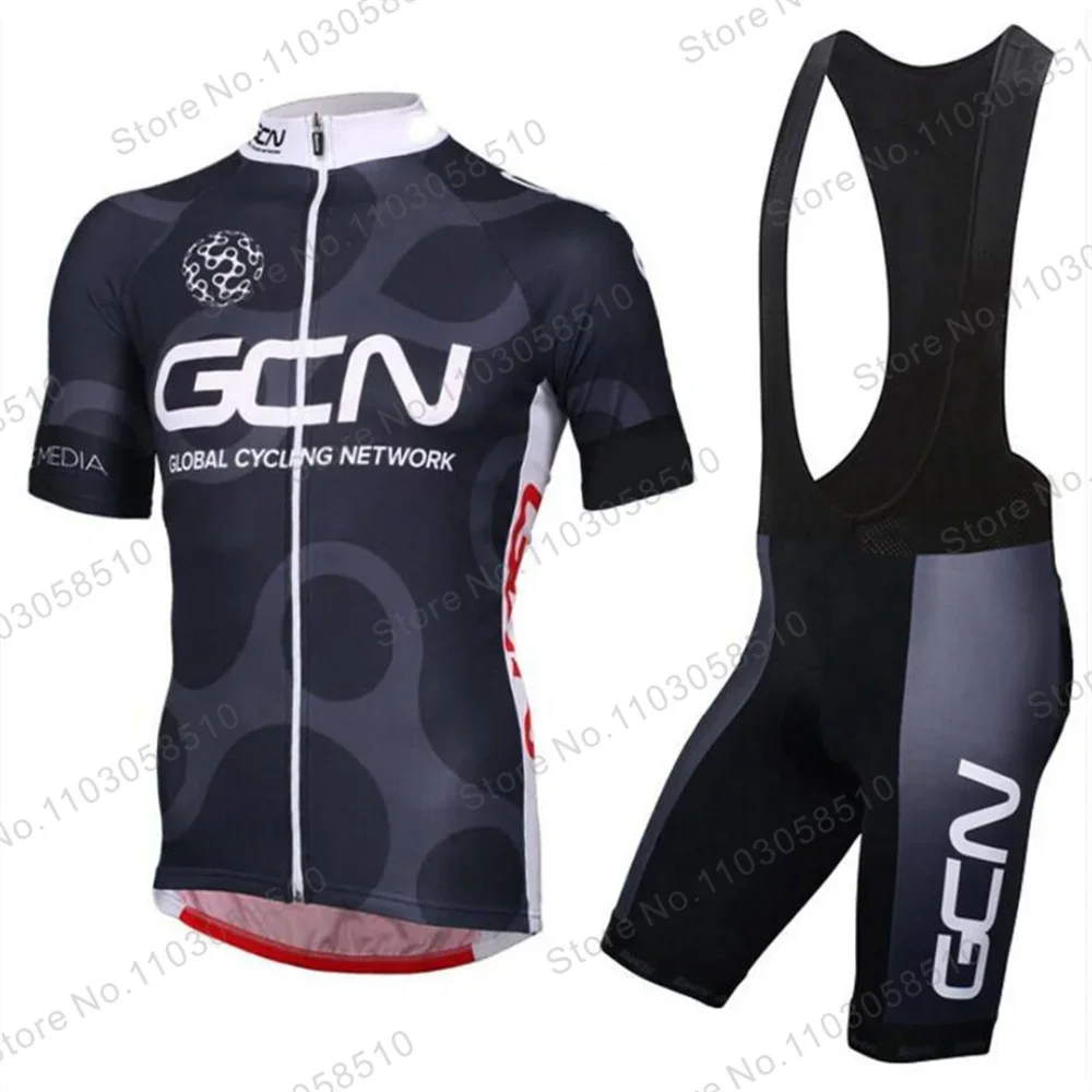 2024 GCN Team Cycling Jersey Set Summer Breathable Road Bicycle Suit Riding Uniform Bike MTB Clothing PRO Sports Cycling Kits