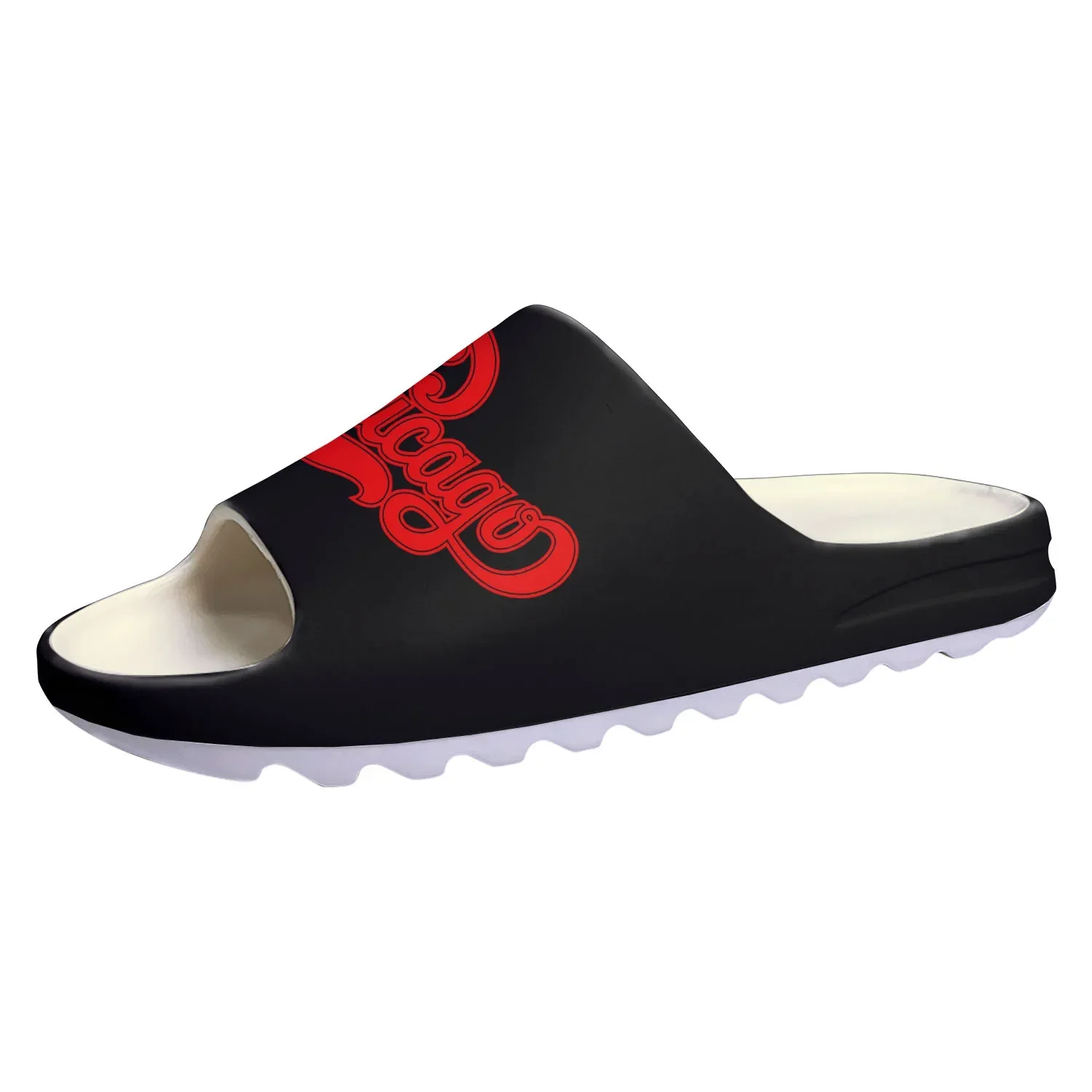 

Chicago Rock Band Soft Sole Sllipers Home Clogs Step on Water Shoe Mens Womens Teenager Bathroom Beach Customize on Shit Sandals