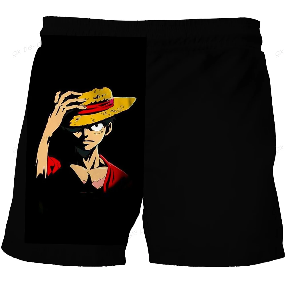 Fashion One Piece Luffy pants For Kids Girls Boys Harajuku Beach children Couples Clothes 3D Cartoon Print shorts pant