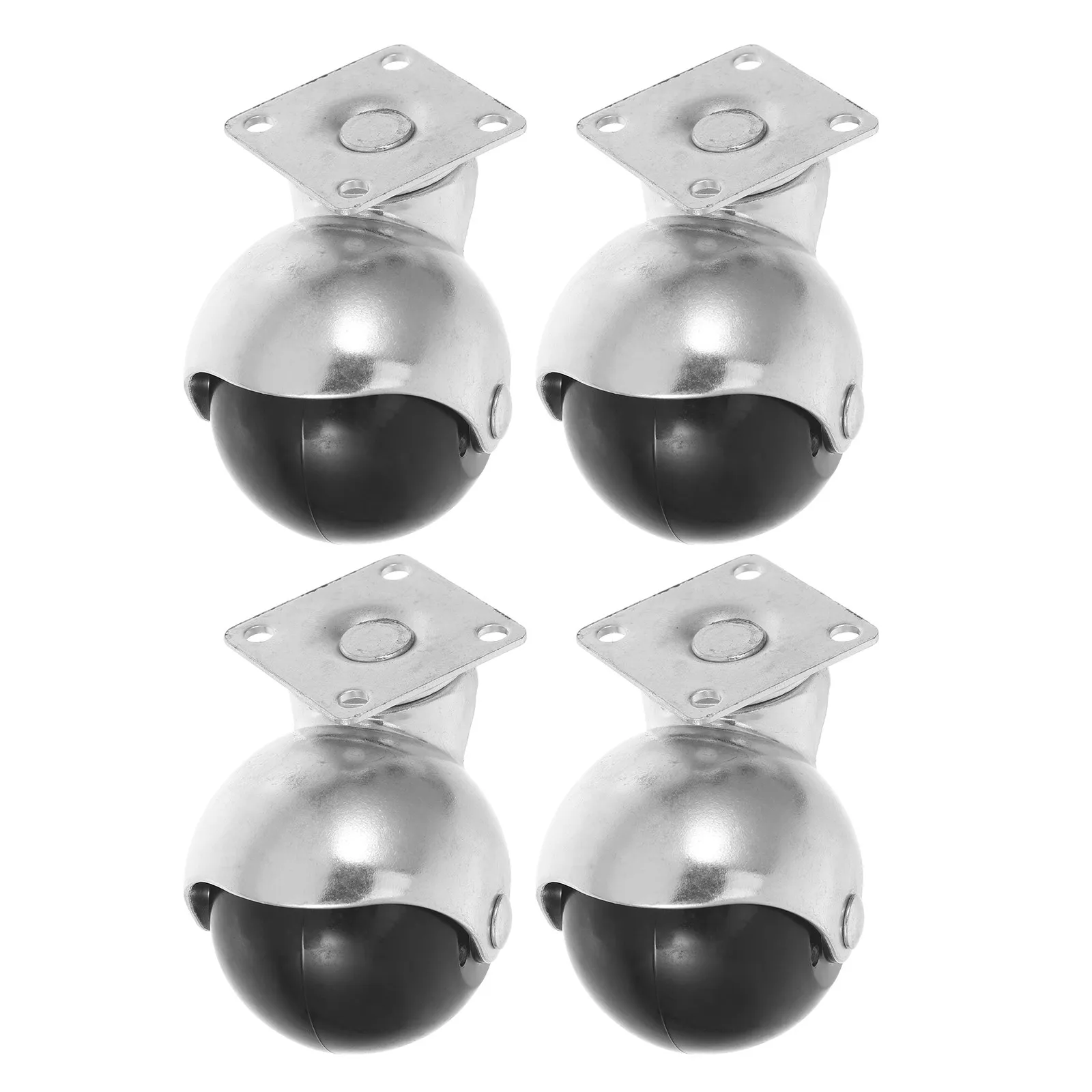 4Pcs Furniture Casters Sofa Ball Wheels Universal Swivel Casters Smooth Silent Operation Replacement for Desk Chair