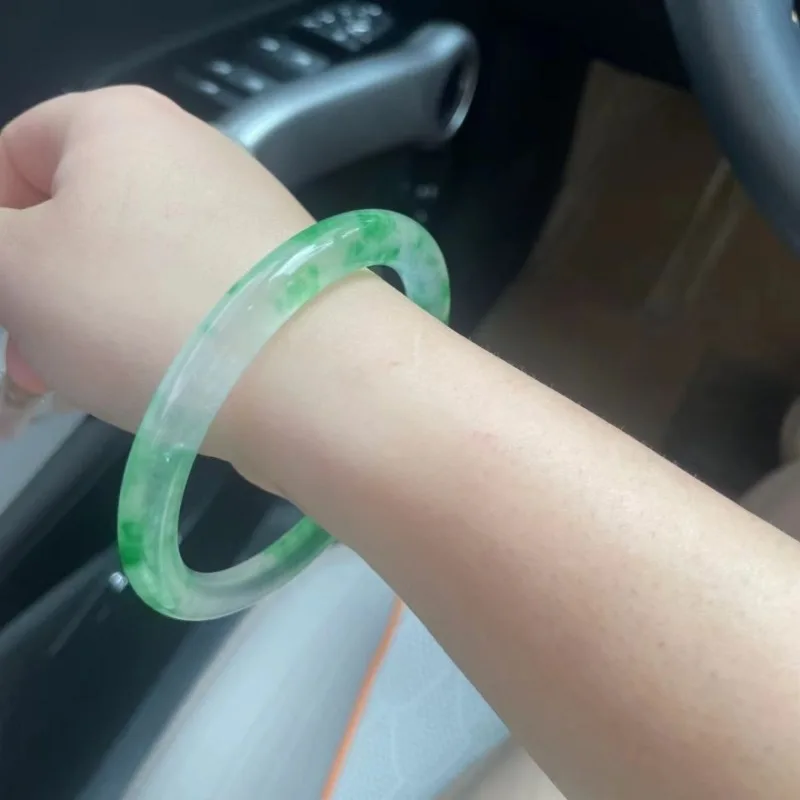 

Ice flower bracelet jadeite jade stone bracelet