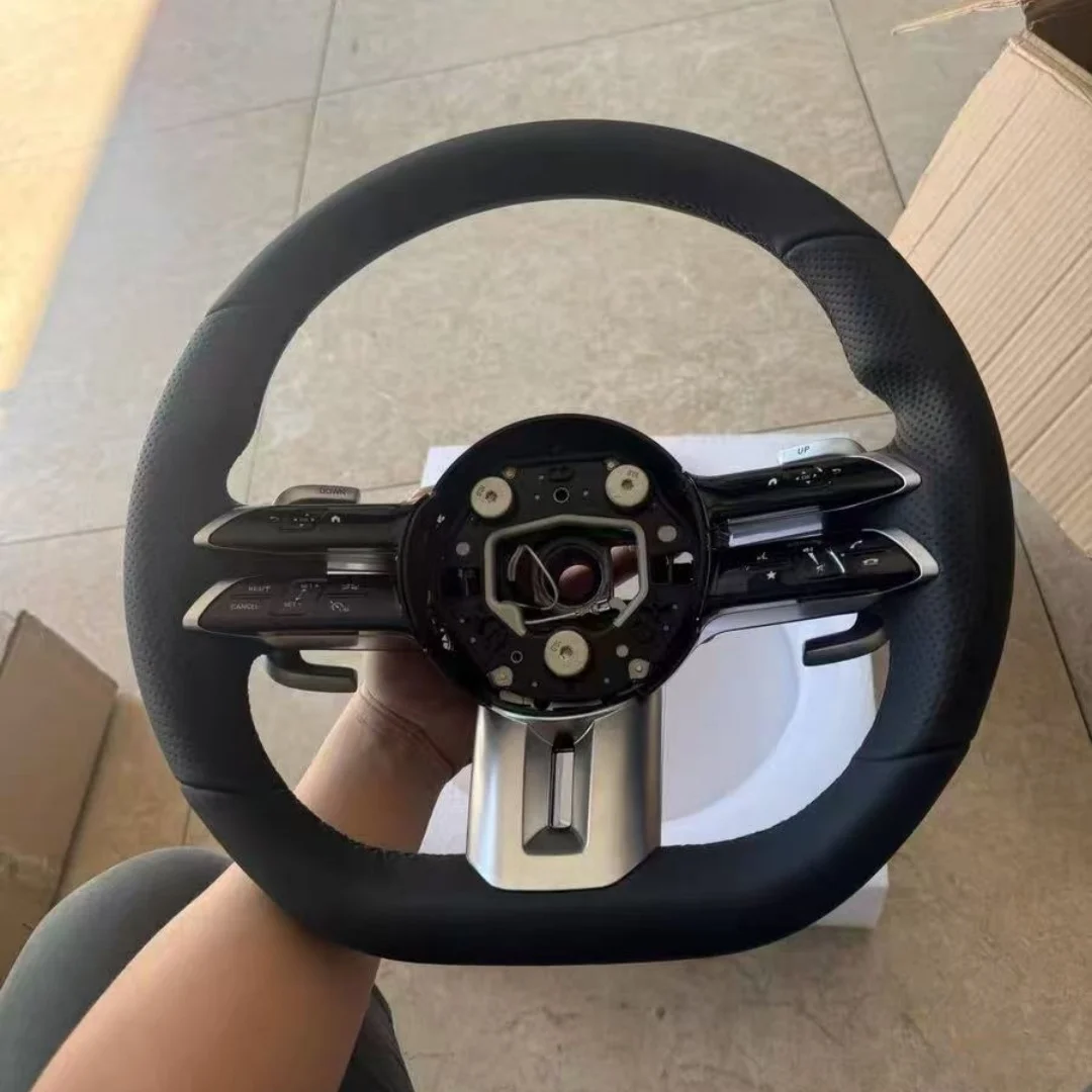 W238 W205 W222 W463W213 W167 C Class G Class E Class W211 W206 GLC GLE GLK GLS Leather Steering Wheel For Mercedes Benz CLS