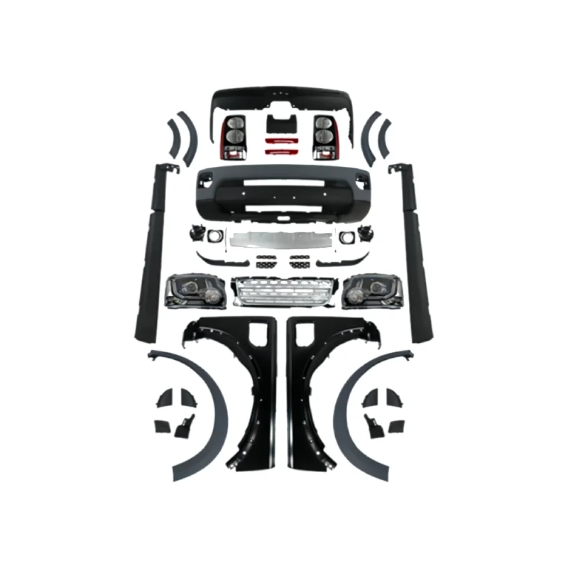 

Suitable for the Discovery 3 to Discovery 4 Body Kit, Including Front and Rear Bumpers, Fender Skirts and Grille