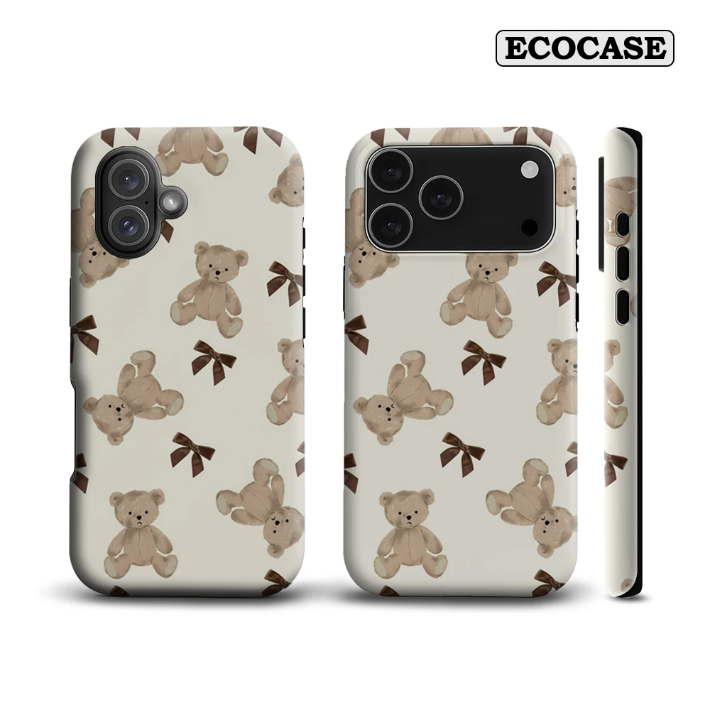 Brauner Teddybär und Schleife IPhone 17 Must-Haves Handyhülle für IPhone 17 16 15 14 13 12 Pro Max Plus Doppelschichtige Rückseite