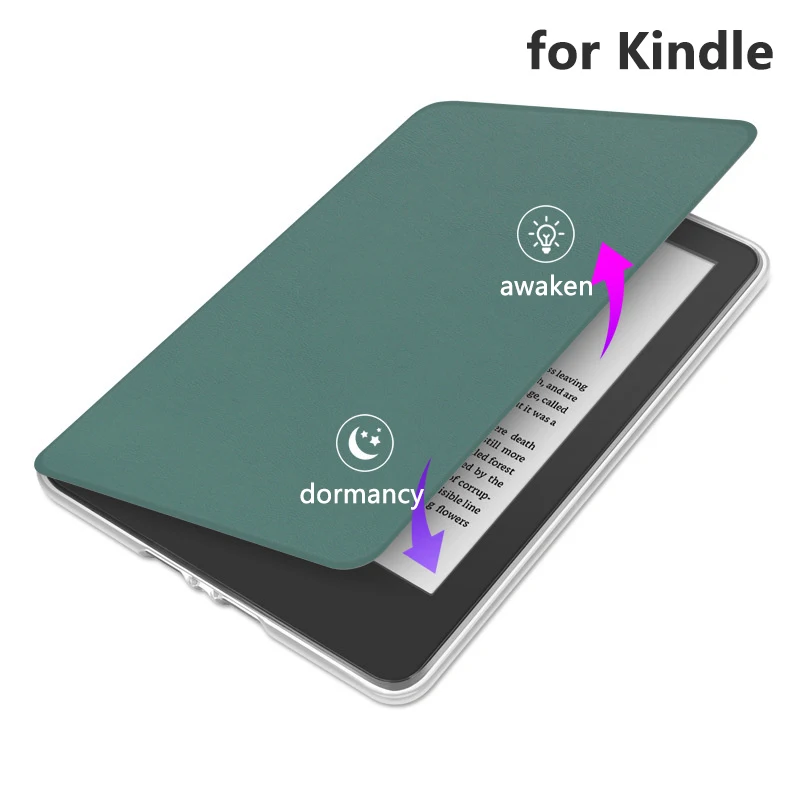 โปร่งใสพับป้องกันสําหรับKindle Paperwhite 1/2/3/4/5/6 2024 2022 Oasis 2/3 E-Book Reader Protector