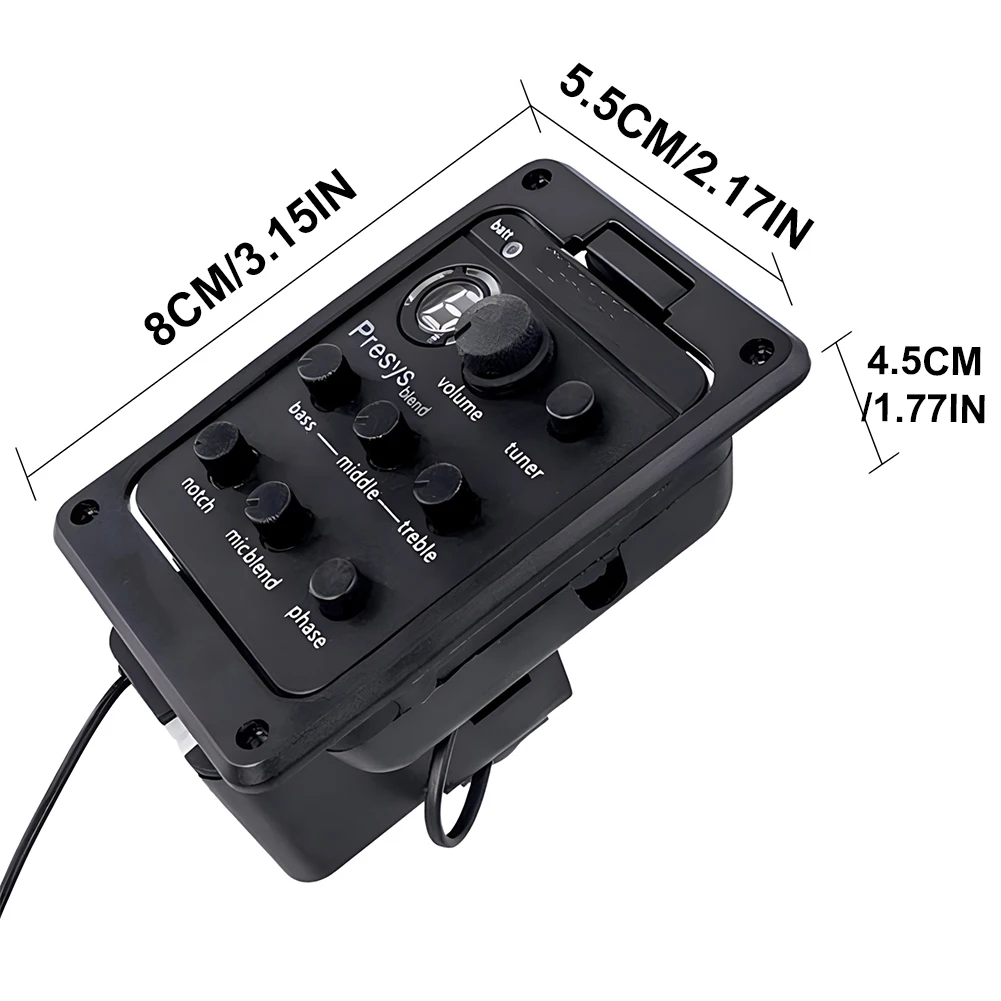 Plastic 301 Guitar Pickup with Tuner Presys EQ Equalizer Guitar Tuner Guitar Soundhole EQ Parts Accessories view 5