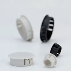 White Plastic Hole Plug 5-60mm Nylon Hole Cover M22 M25 Cover Holes Snap on Plastic Plug Hole Cap Round Plugs Plug For Furniture